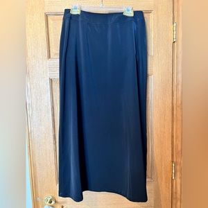 Ankle length black skirt